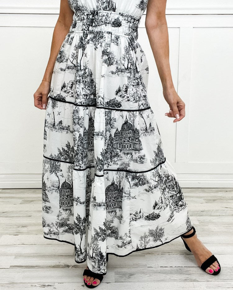 Eliza | Vestido Maxi de Toile Clásico