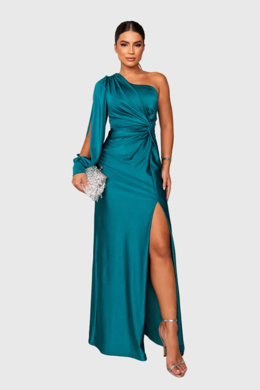 Melyssa | Elegante Vestido Maxi de Noche Fluido