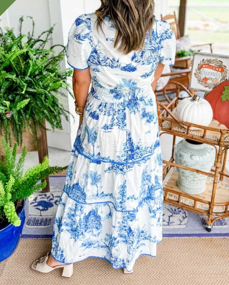 Eliza | Vestido Maxi de Toile Clásico