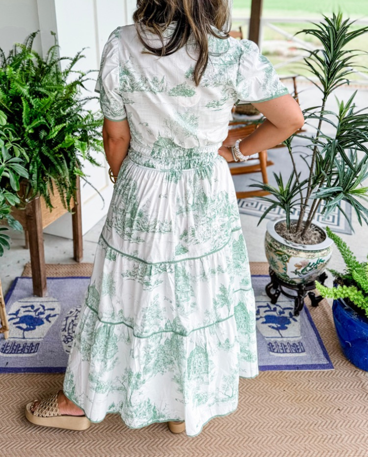 Eliza | Vestido Maxi de Toile Clásico
