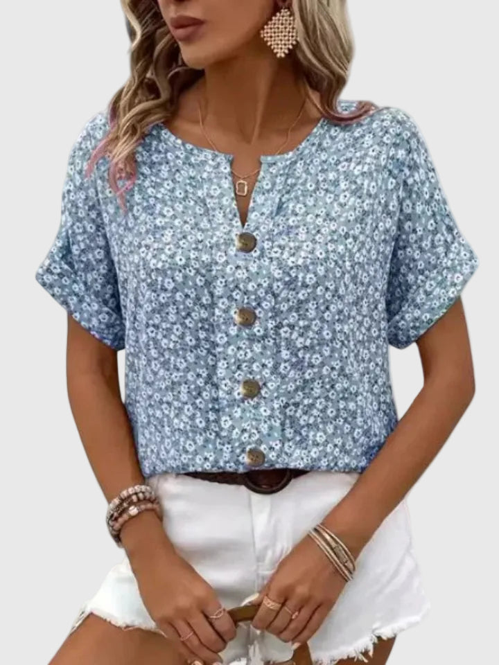 Sabine | Blusa Floral Elegante de Verano